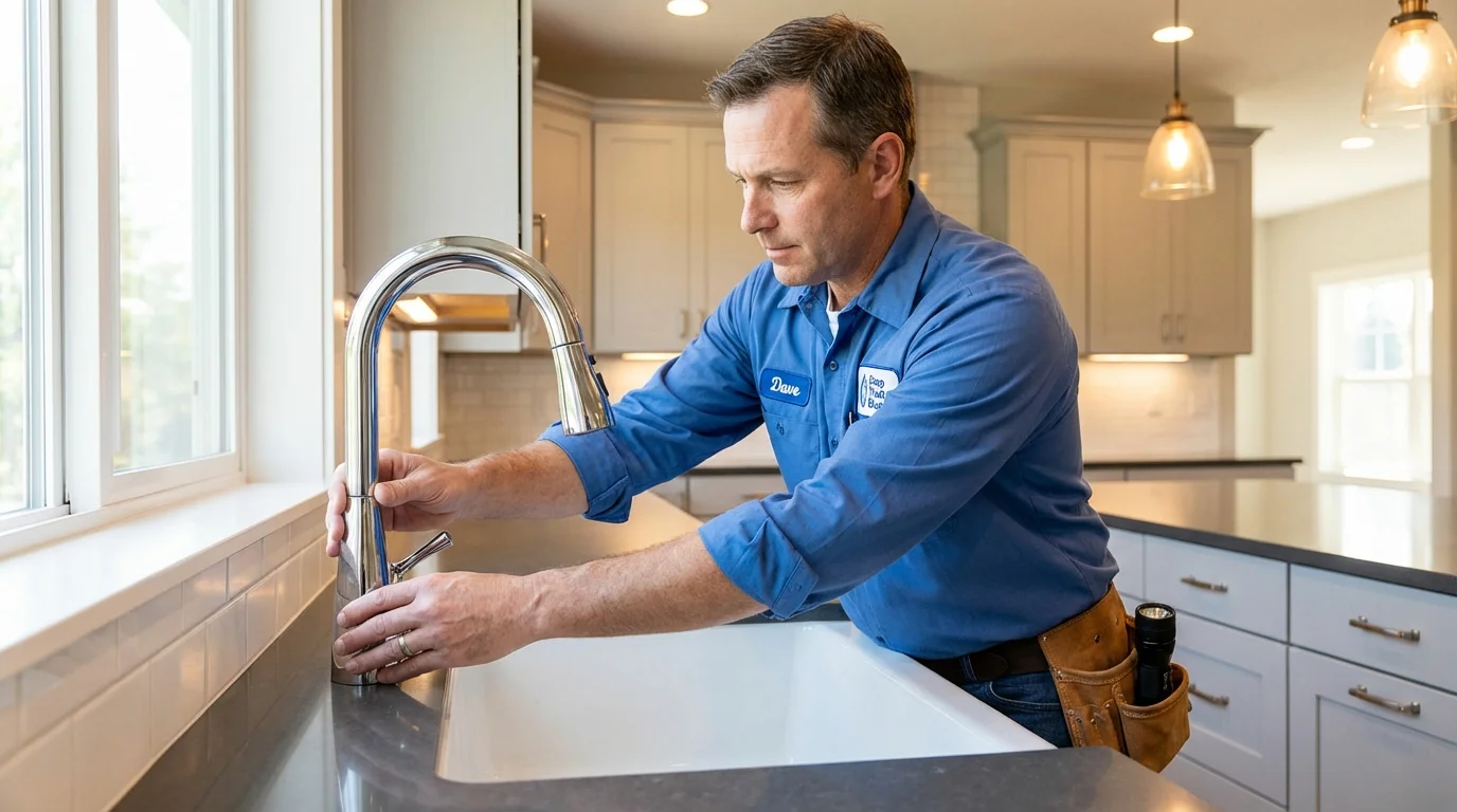 Kitchen faucet installation by Johns Plumbing LLC in Whitestone