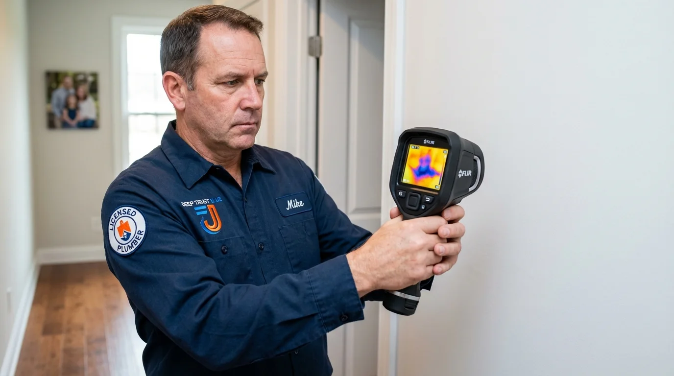 Thermal imaging leak detection by Johns Plumbing LLC in Whitestone